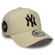 Bone Unissex New Era 9Forty A-Frame MLB NY Yankees Bege-60758969- -3-